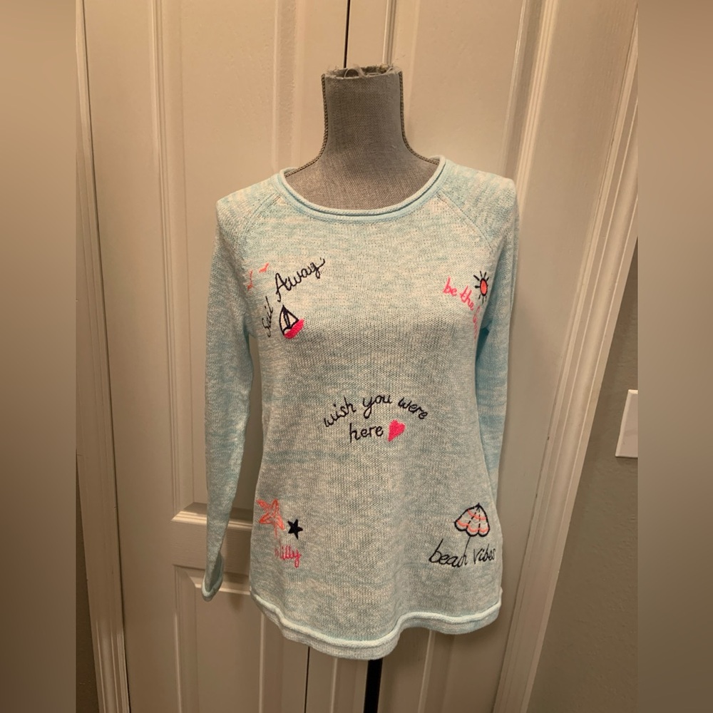 Lilly Pulitzer ladies Danette sailabration sweater size medium